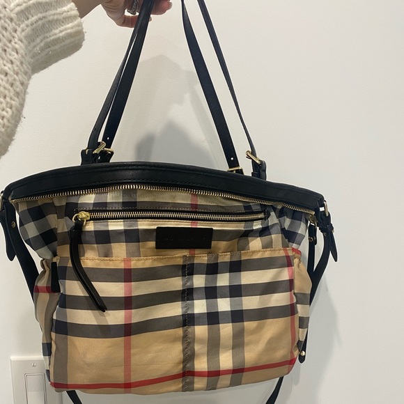 SOLD Burberry Diaper Bag (reversible) - Picture 4 of 7